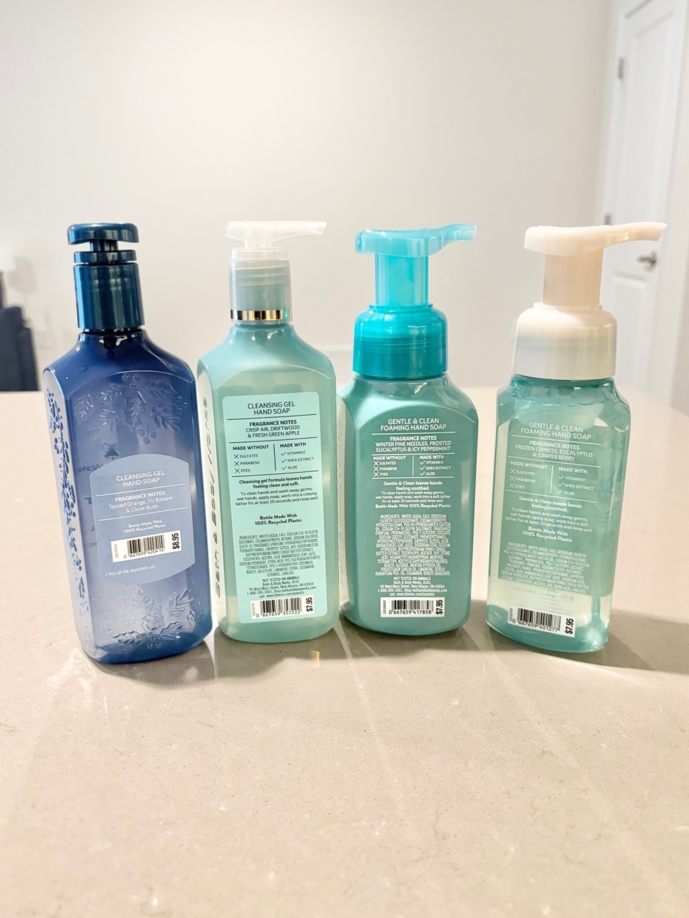Bath & Body Works Winter Hand Soap Lot of 4 Winter Frozen Lake Bundle - Picture 2 of 2